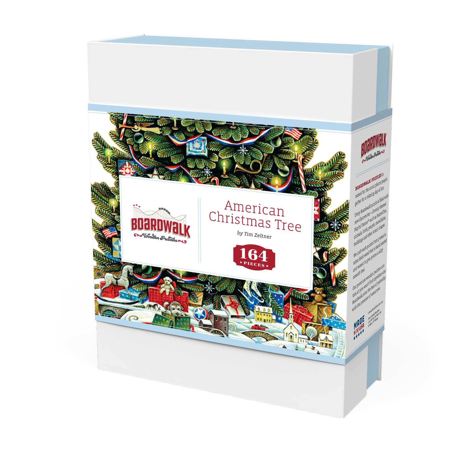 American Christmas Tree | Luxury Wood Puzzle - Medium Size