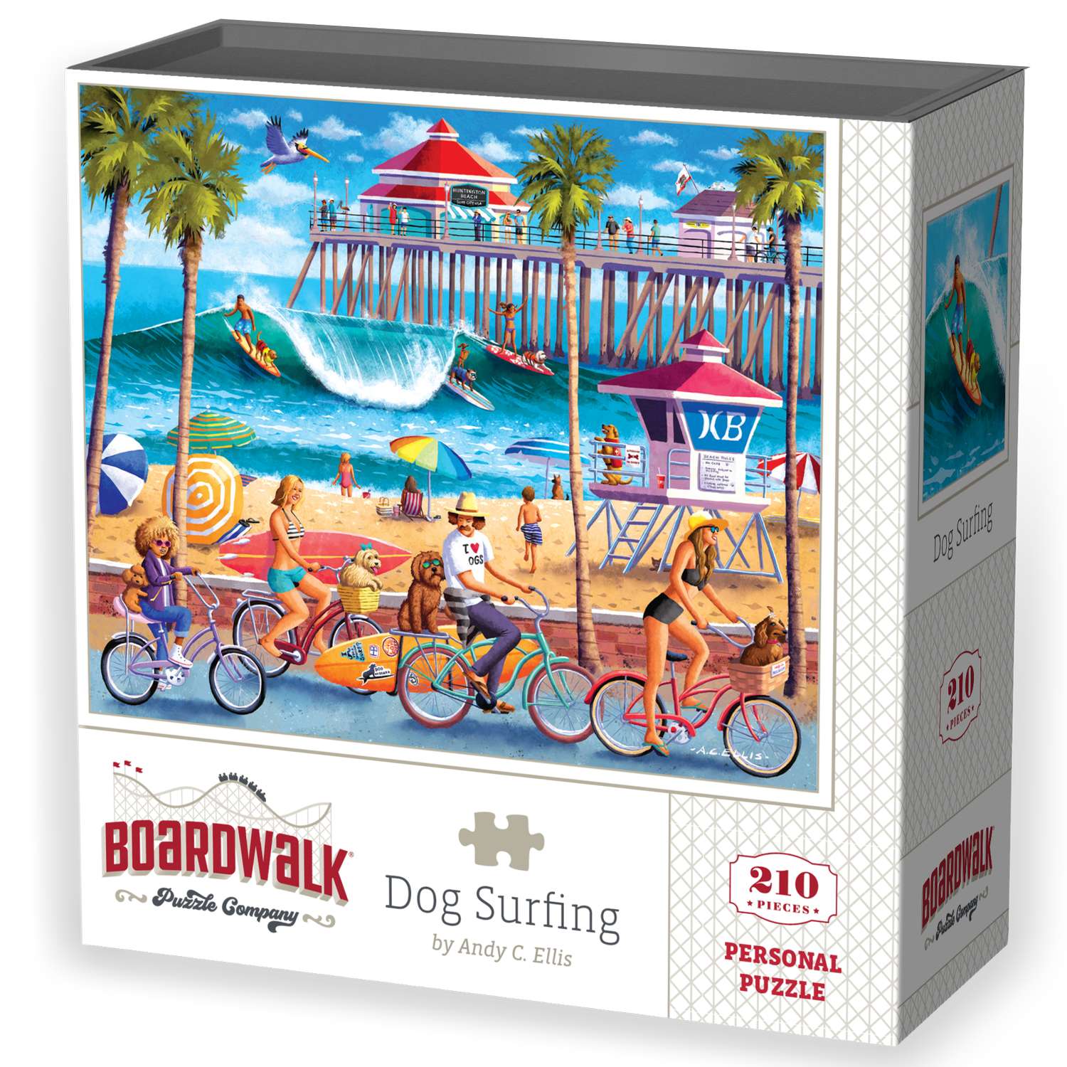 Dog Surfing | 210 Piece Personal Puzzle