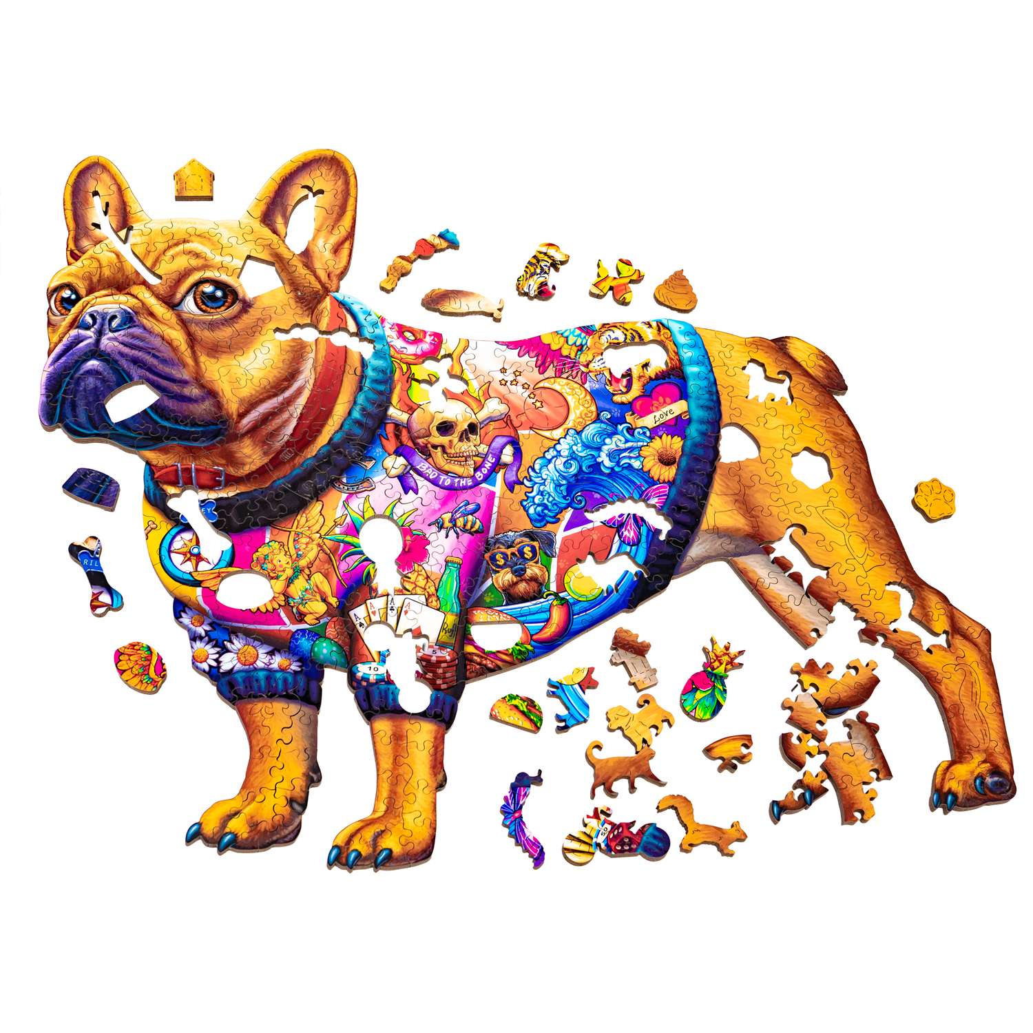 French Bulldog | Luxury Wood Puzzle - Large Size