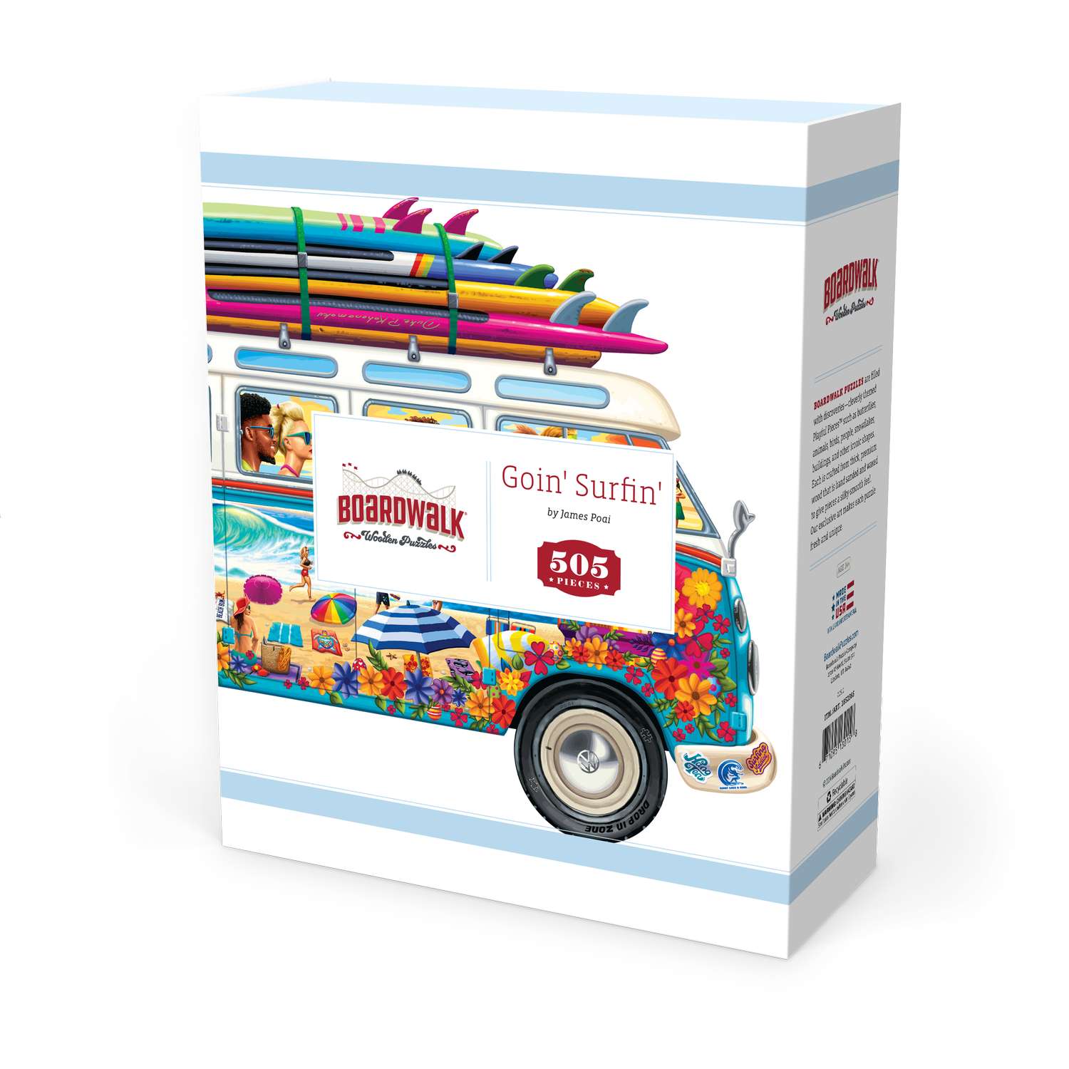Goin' Surfin' | Luxury Wood Puzzle - Jumbo Size