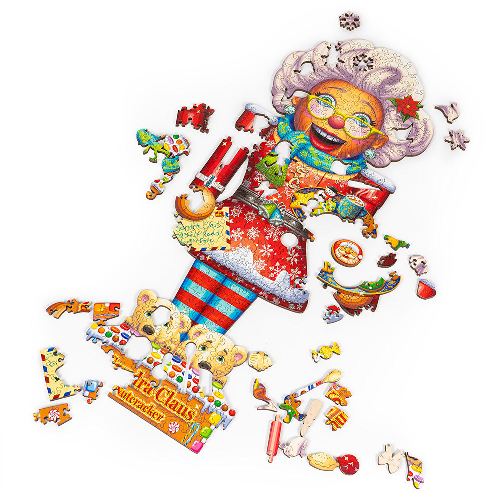 Sandra Claus | Luxury Wood Puzzle - Large Size