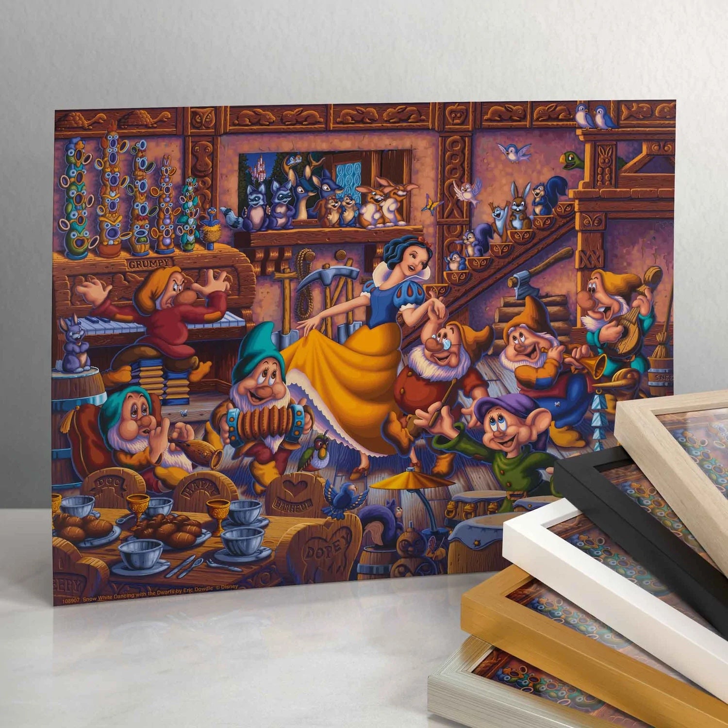 Snow White Dancing with the Dwarfs β 11" x 14" Art Print