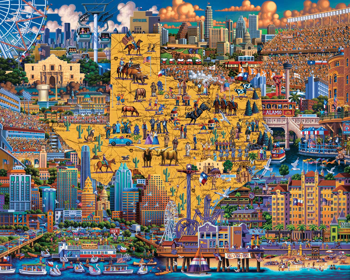 Best of Texas | 100 Piece Dowdle Jigsaw Puzzle