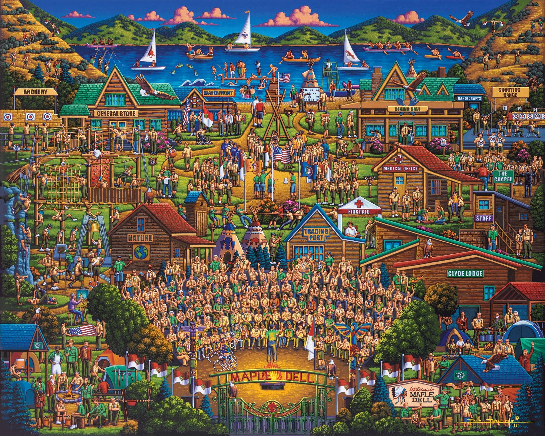 Camp Maple Dell Canvas Gallery Wrap