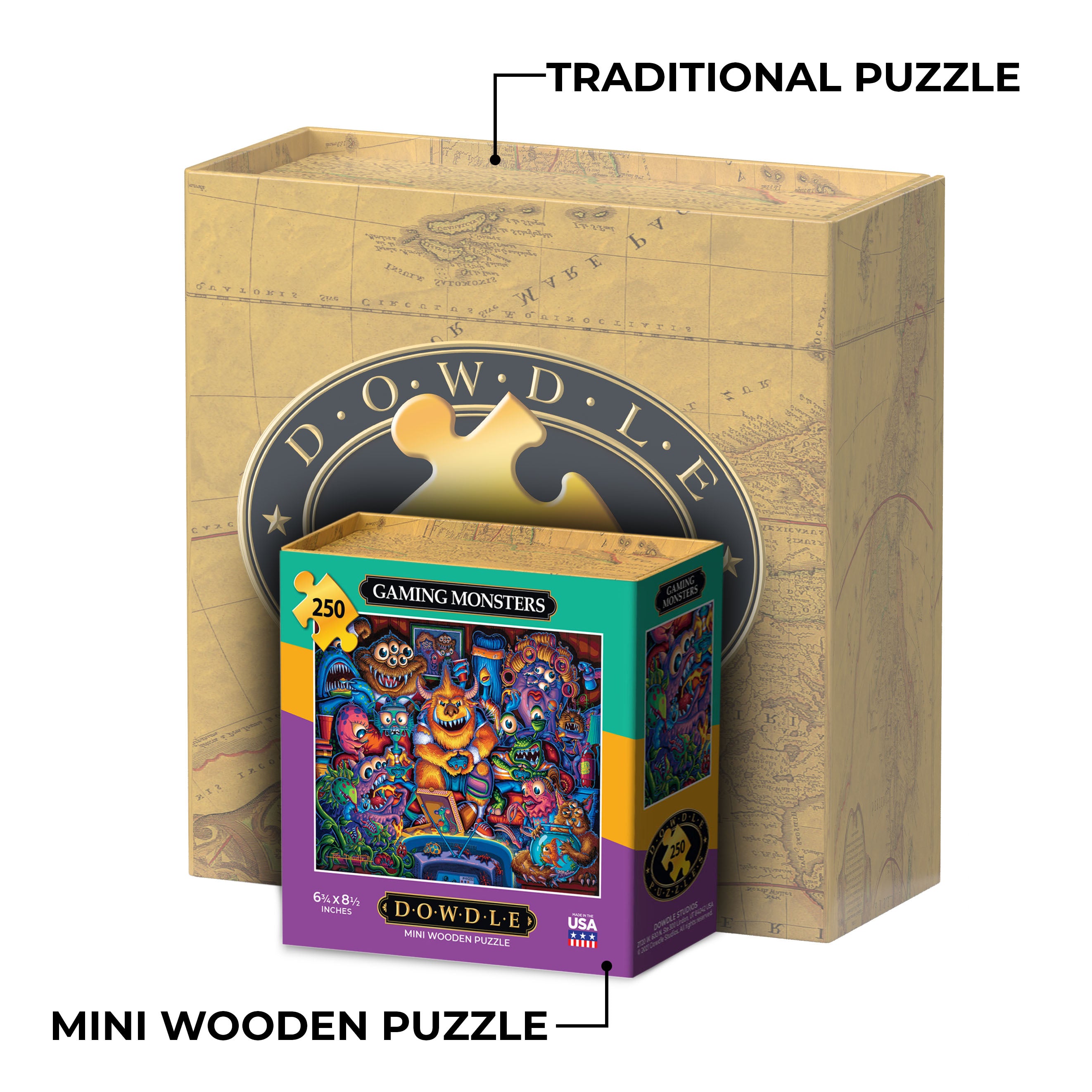 Gaming Monsters - Mini Puzzle - 250 Piece