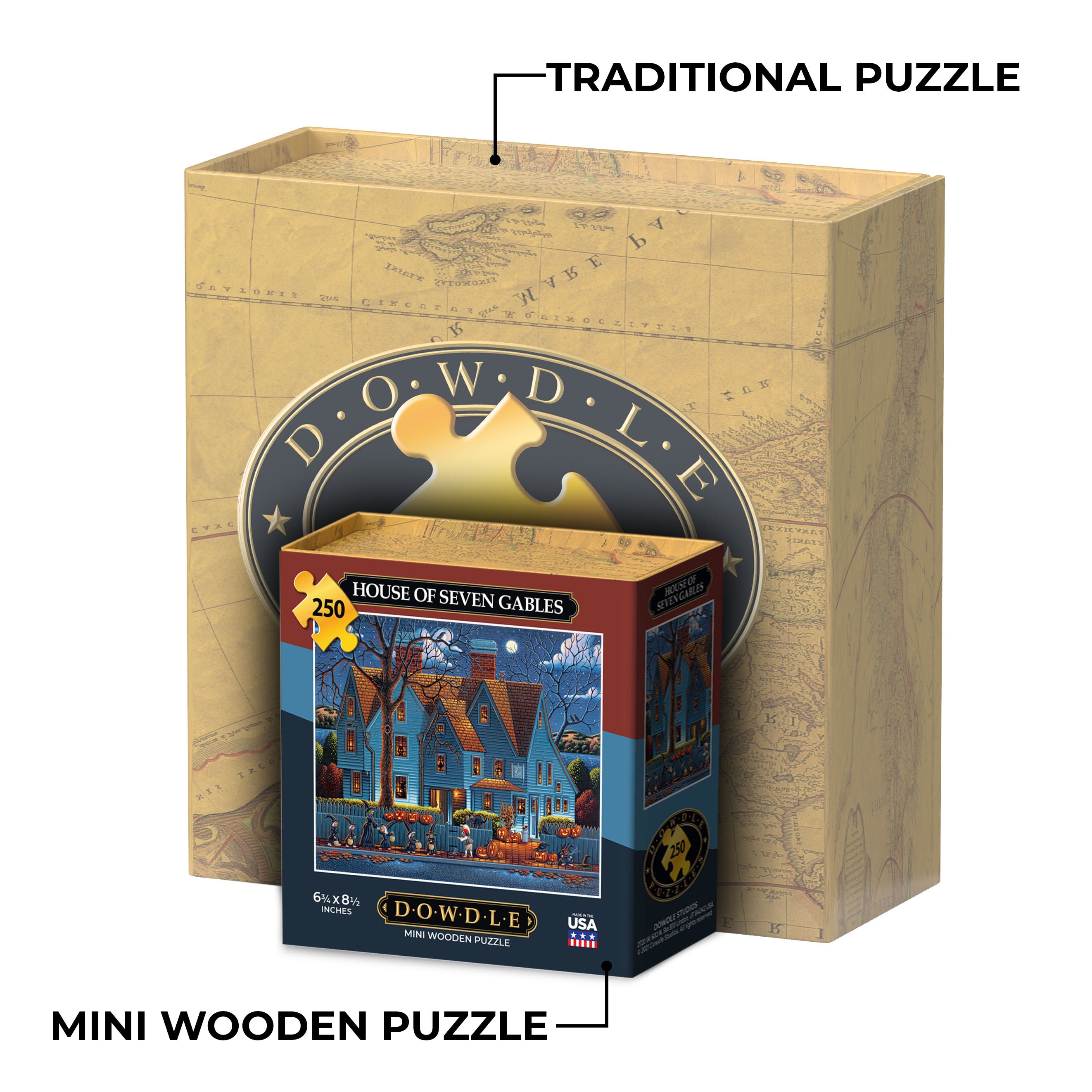 House of Seven Gables - Mini Puzzle - 250 Piece