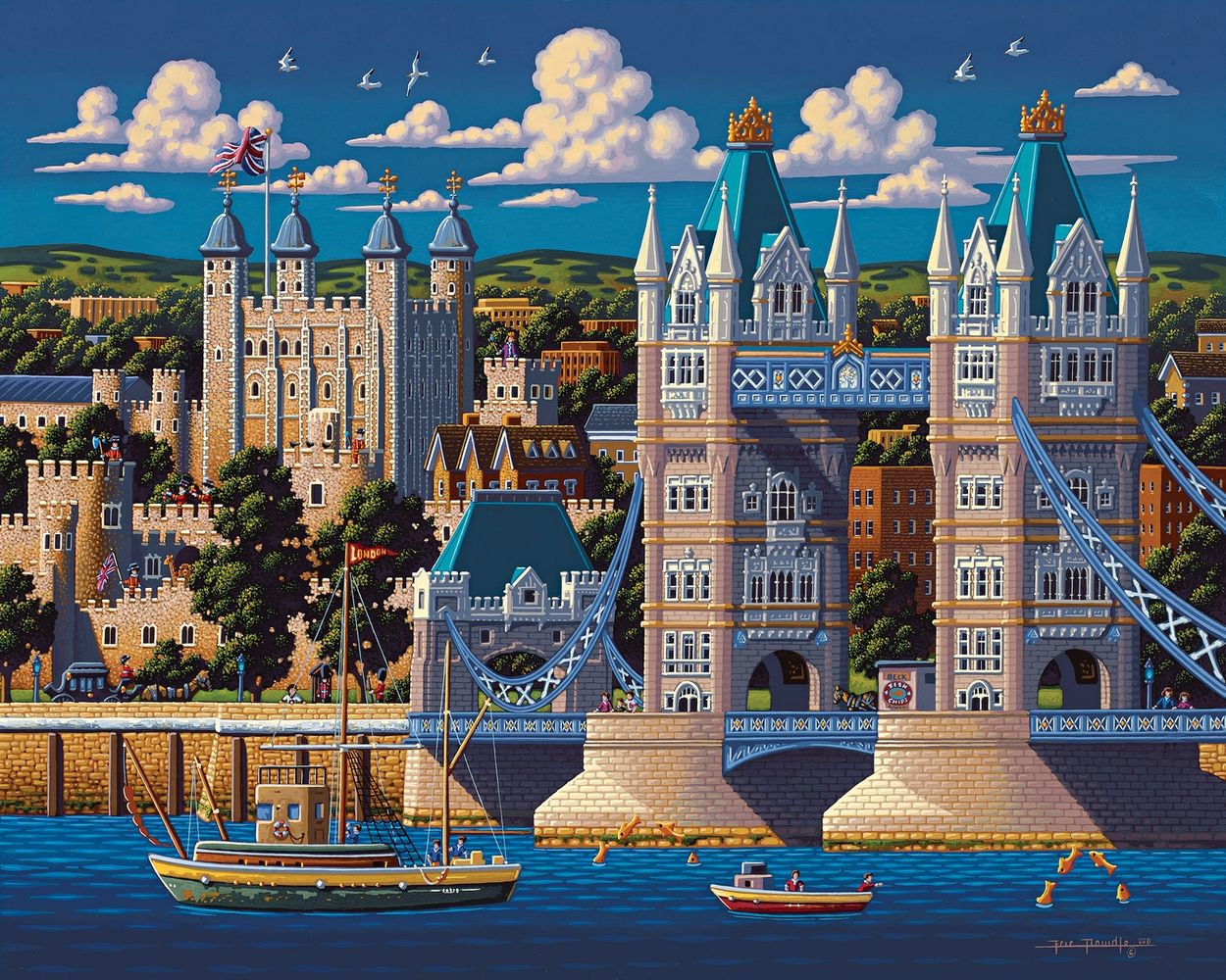 London Tower Bridge - Wooden Puzzle