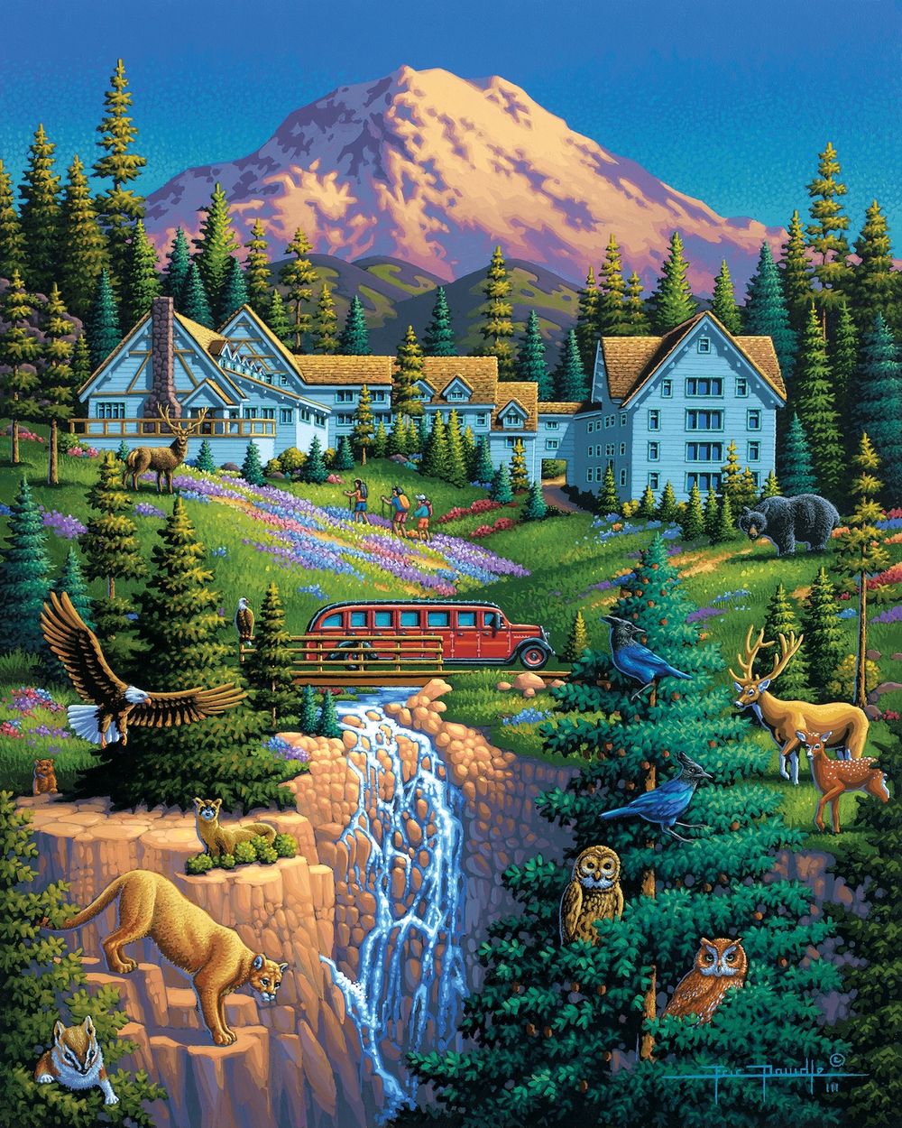 Mount Rainier - Wooden Puzzle