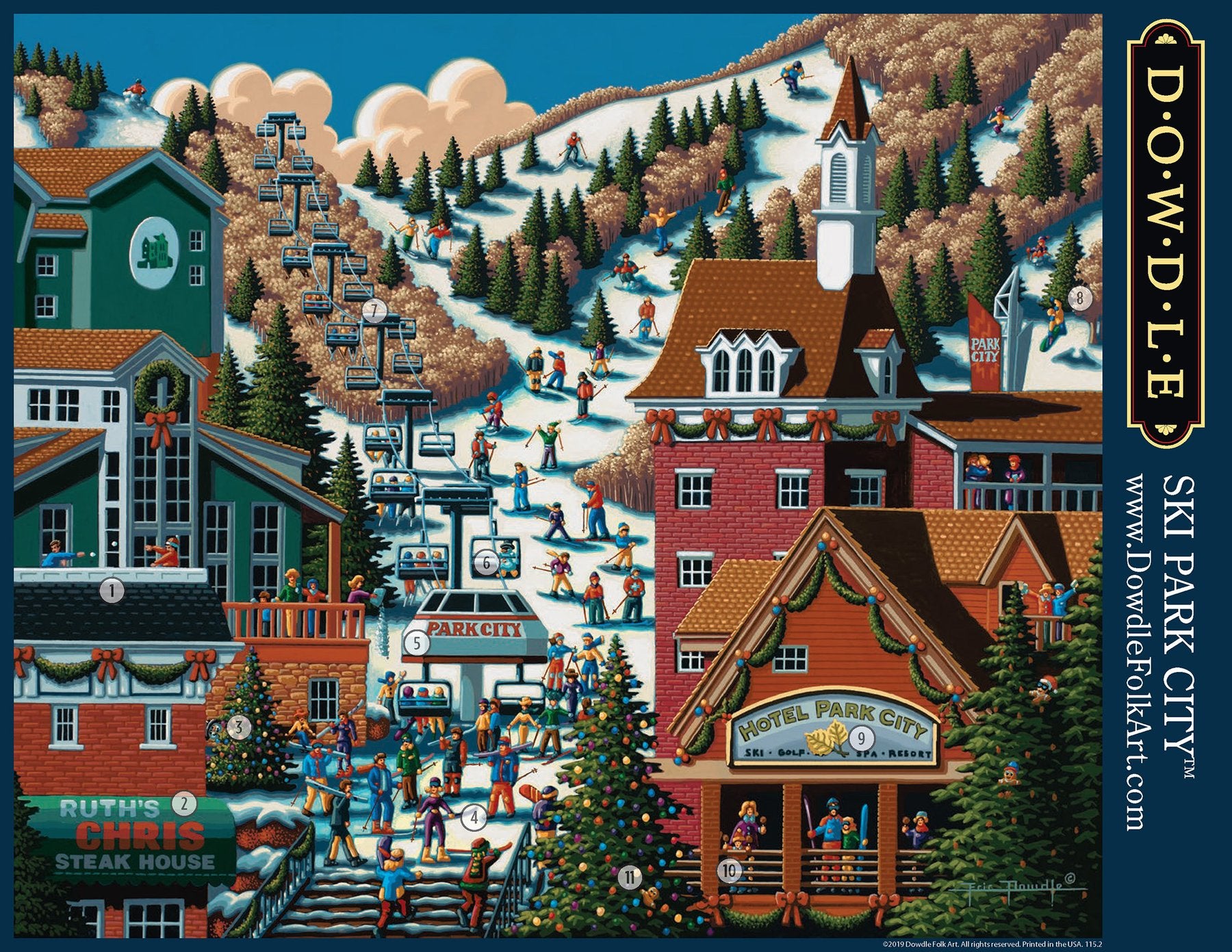 Ski Park City - Mini Puzzle - 250 Piece