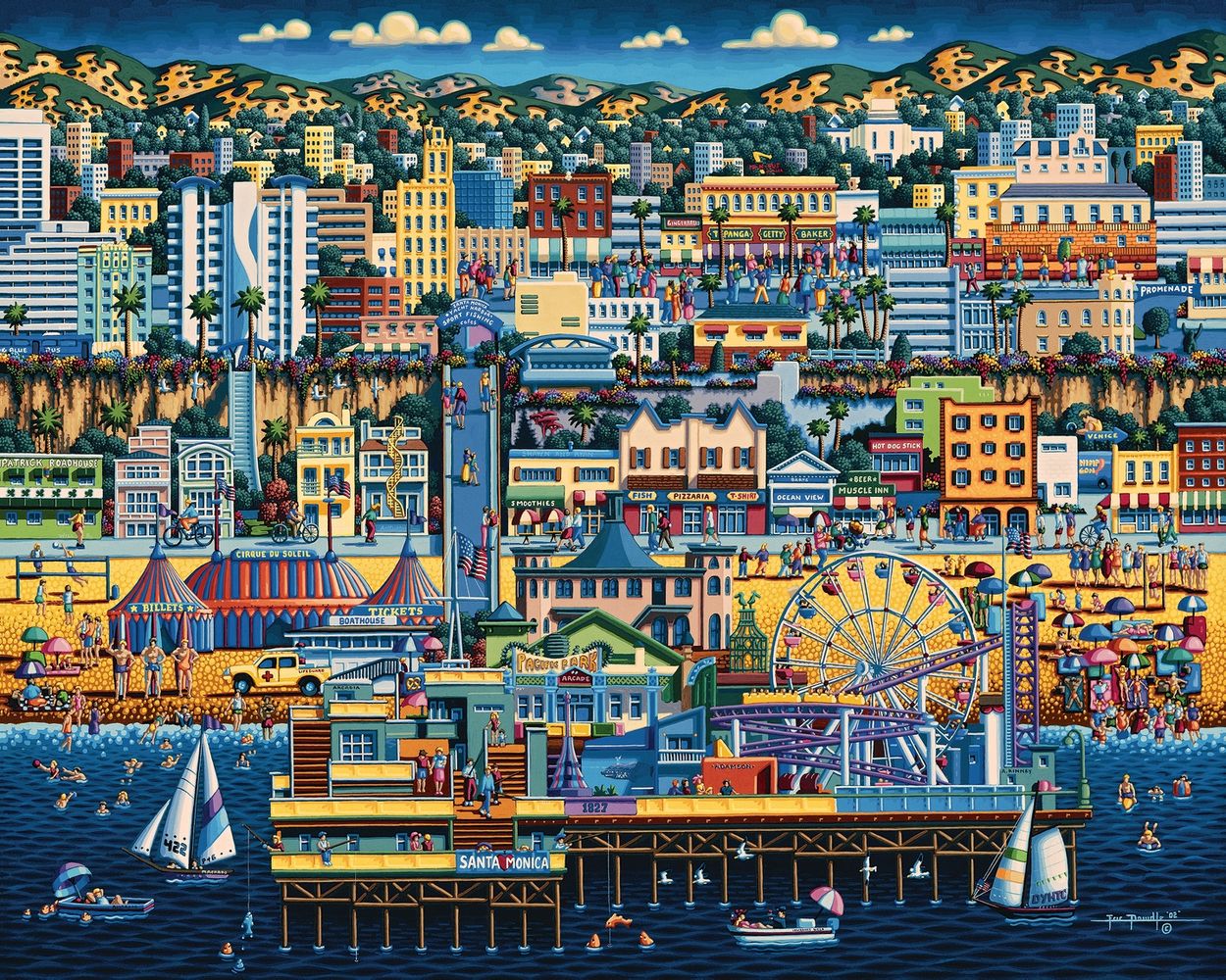 Santa Monica - Wooden Puzzle