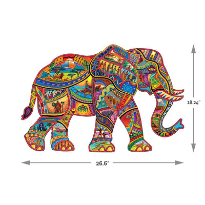 African Elephant | Luxury Wood Puzzle - Jumbo Size