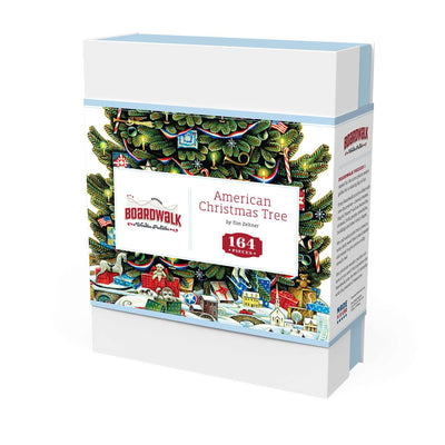 American Christmas Tree | Luxury Wood Puzzle - Medium Size