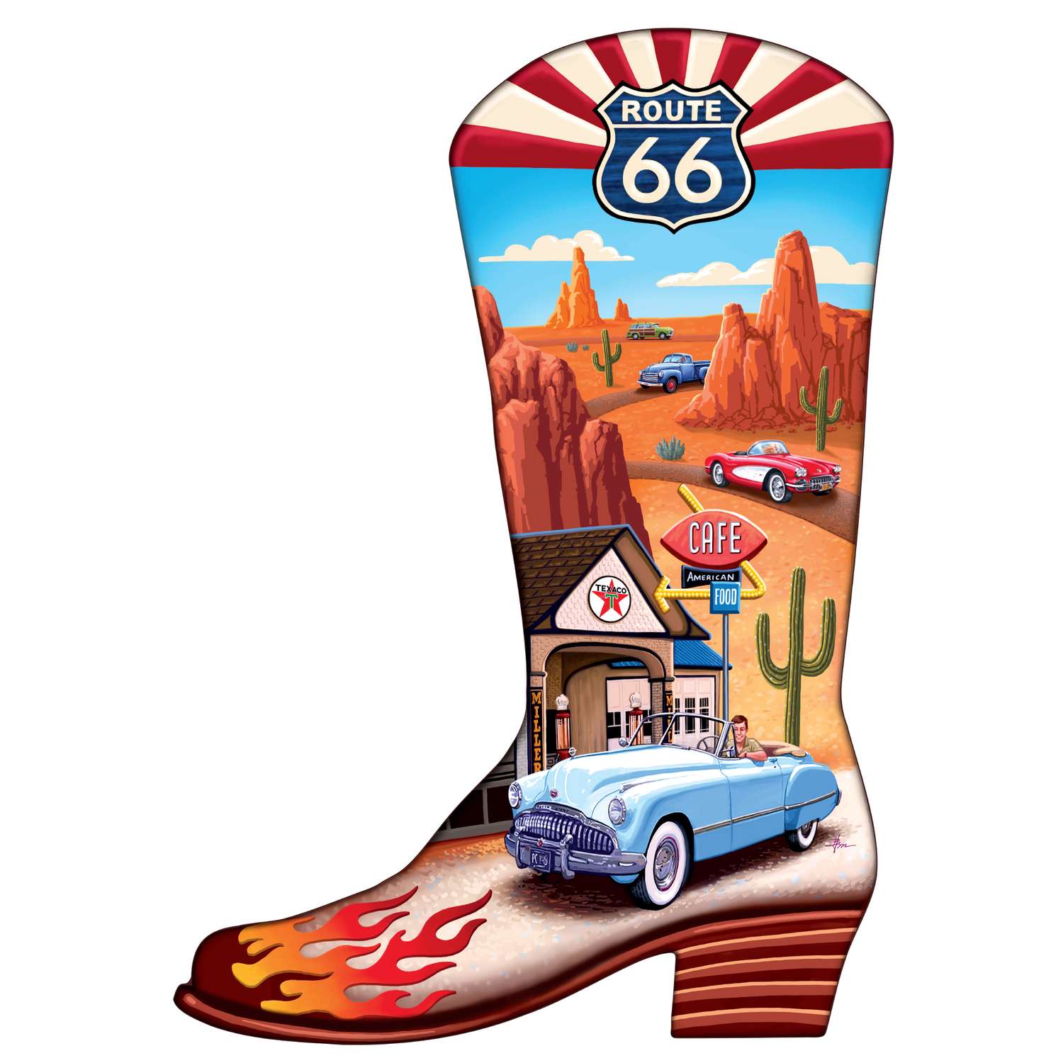 Boot 66 | Luxury Wood Puzzle - Large Size