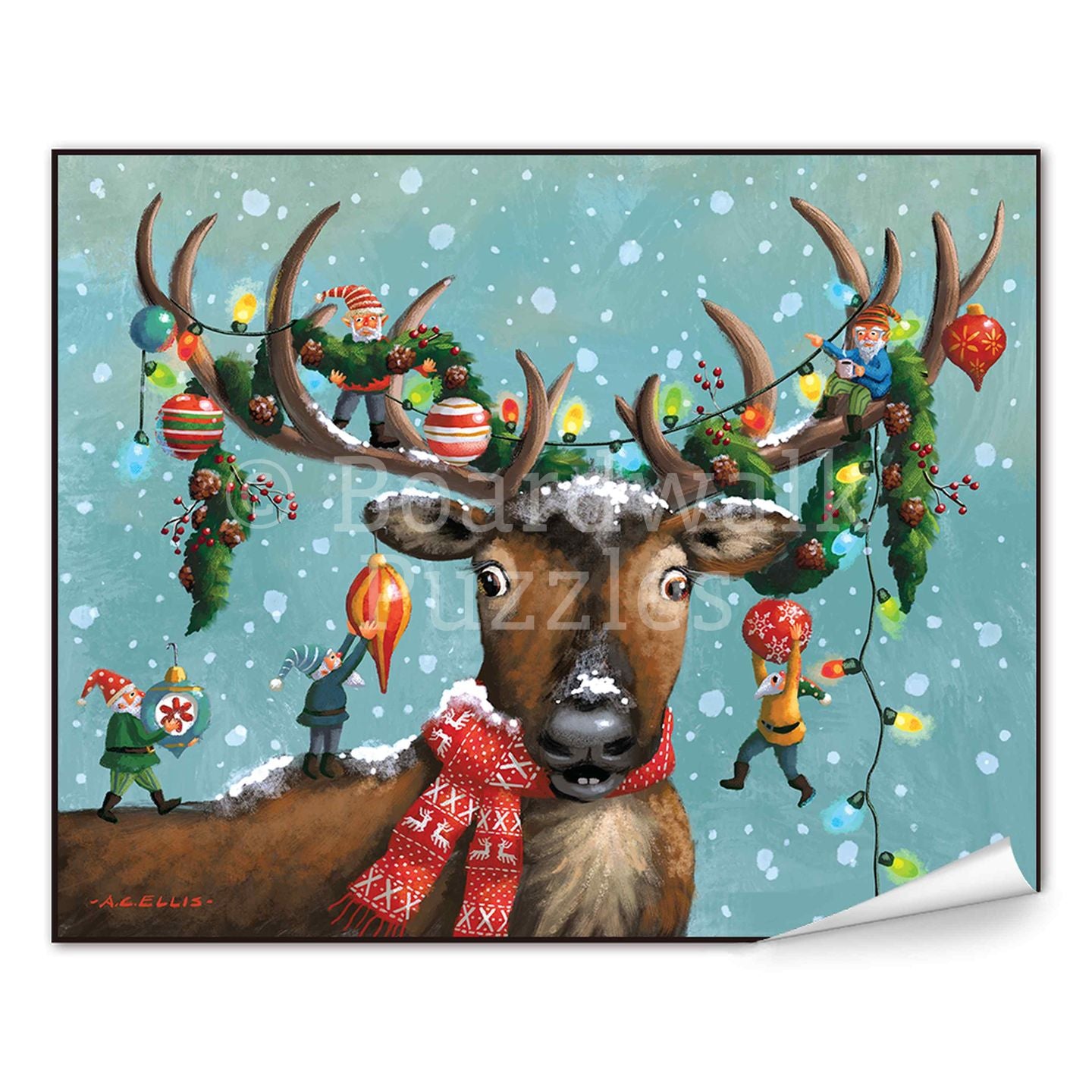 Christmas in the Antlers | Boardwalk Fine Art