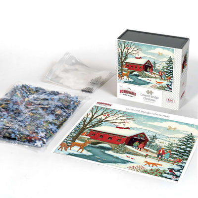 Covered Bridge Christmas | 500 Piece