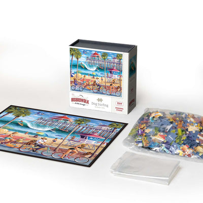 Dog Surfing | 210 Piece Personal Puzzle