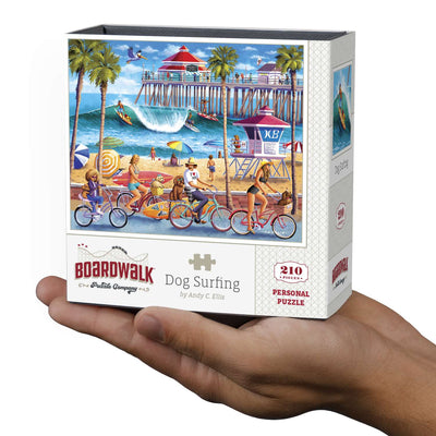 Dog Surfing | 210 Piece Personal Puzzle