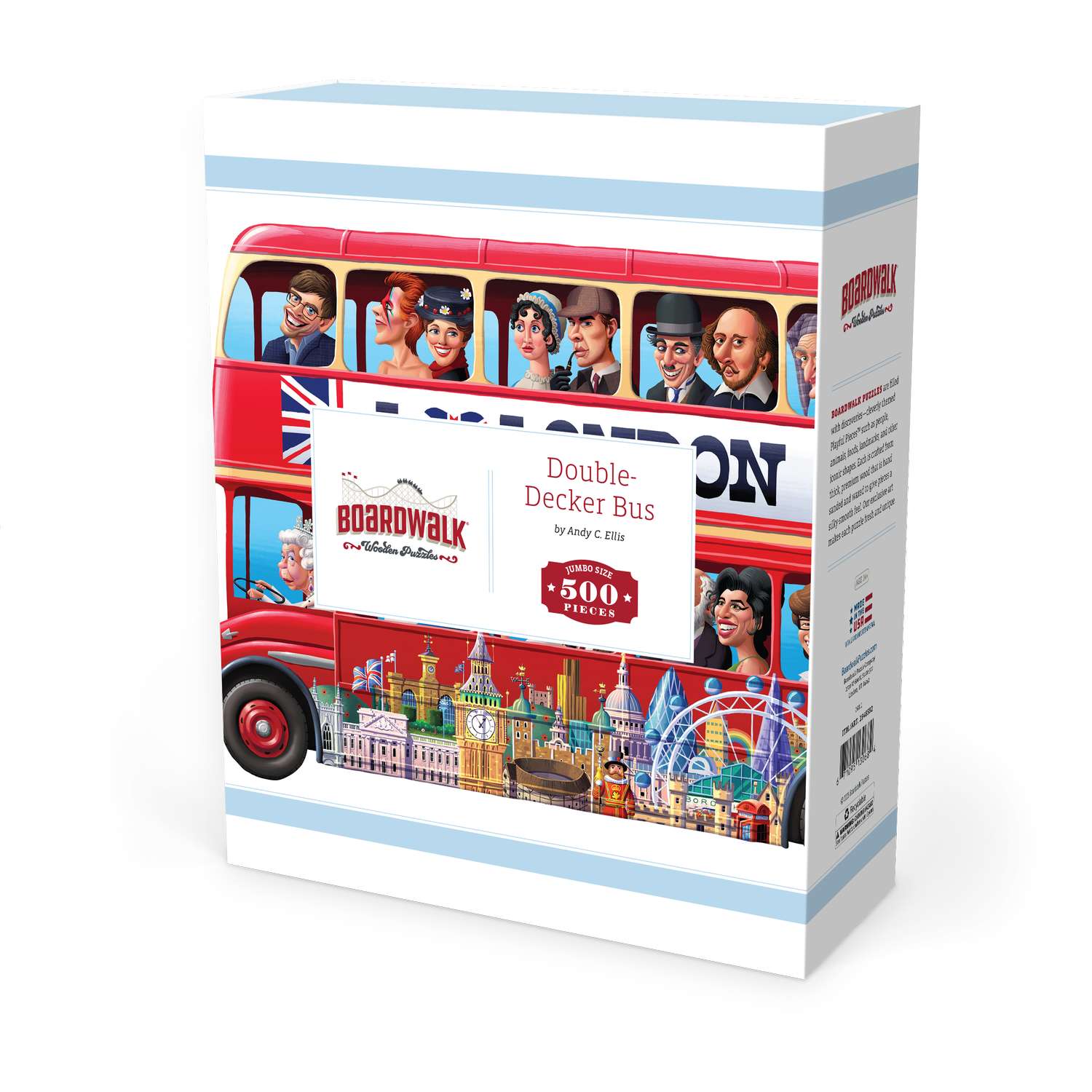 Double-Decker Bus | Luxury Wood Puzzle - Jumbo Size