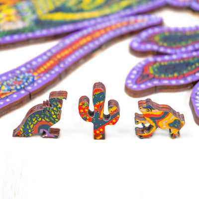 Gecko | Luxury Wood Puzzle - Jumbo Size