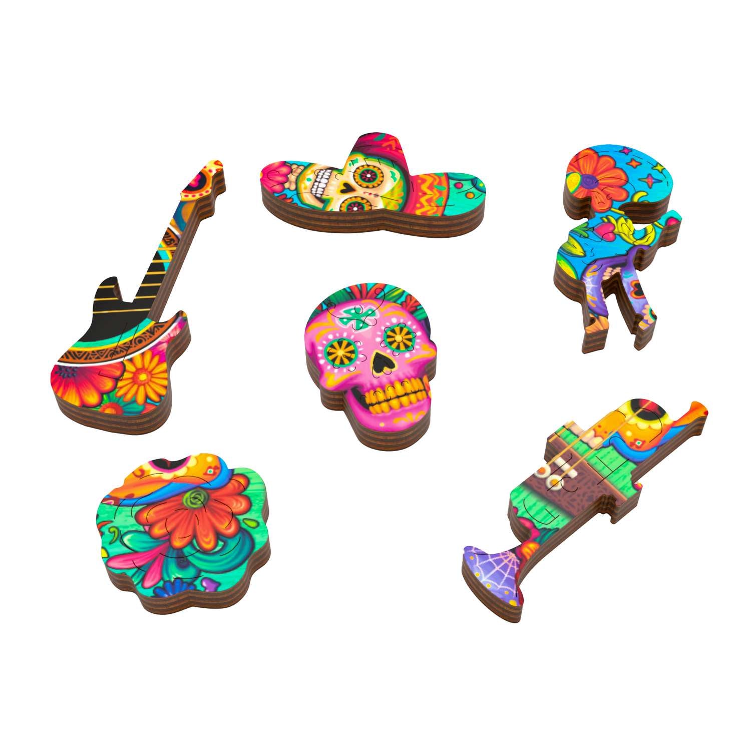 Guitar Calavera - Fun Size