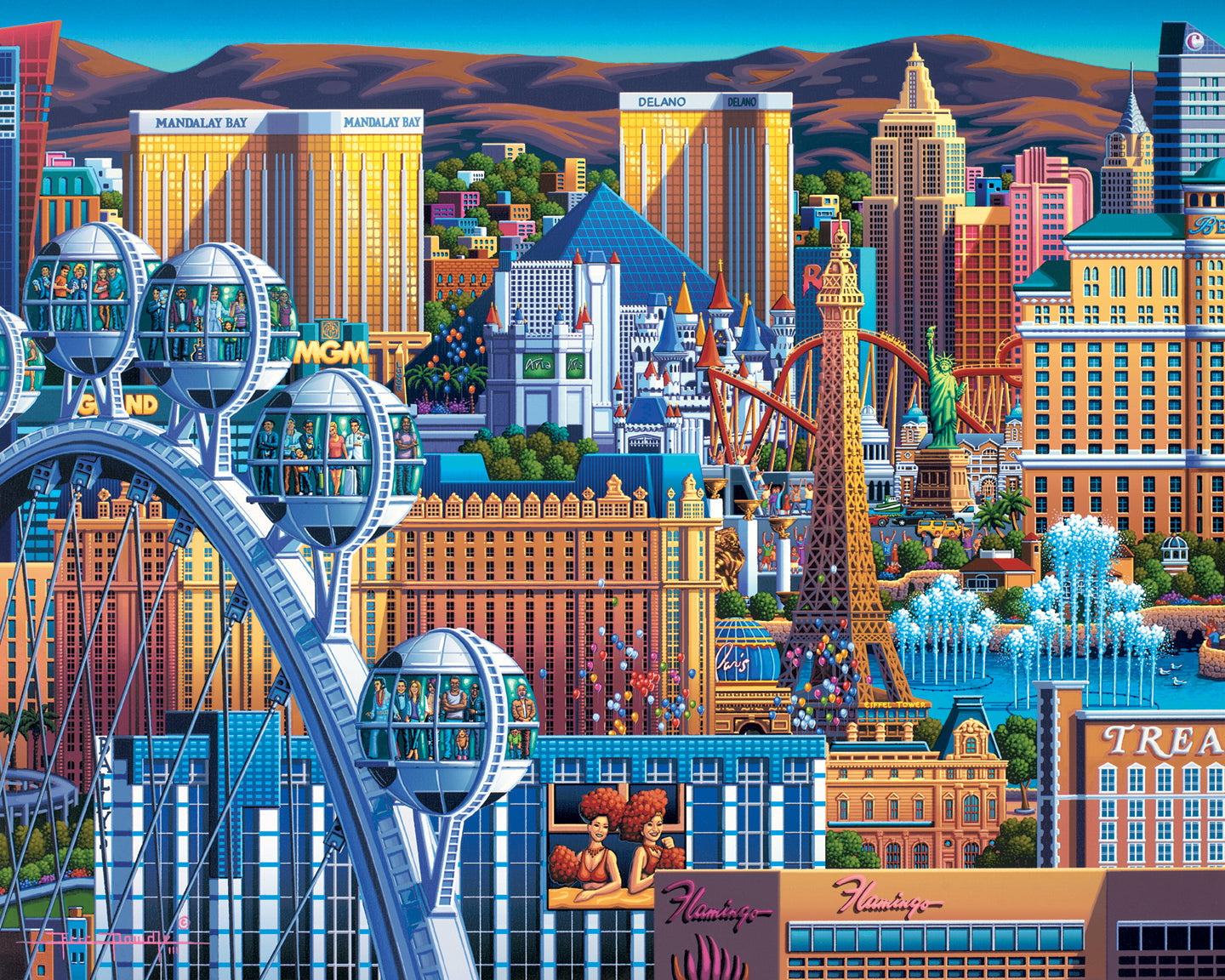Las Vegas Great Wheel Fine Art