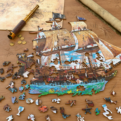 Pirate Ship | Luxury Wood Puzzle - Jumbo Size