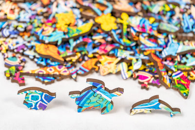 Sea Turtle | Luxury Wood Puzzle - Jumbo Size