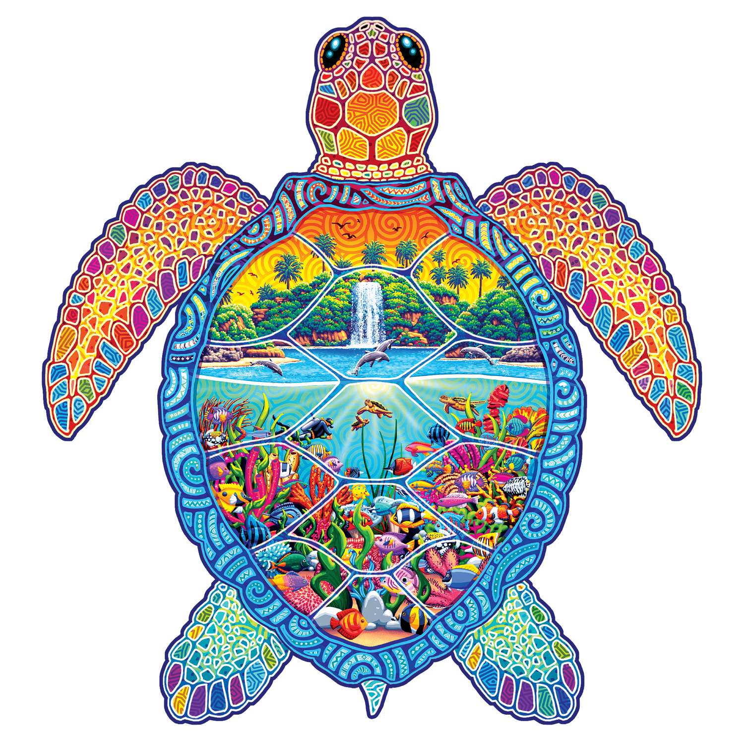 Sea Turtle | Luxury Wood Puzzle - Jumbo Size