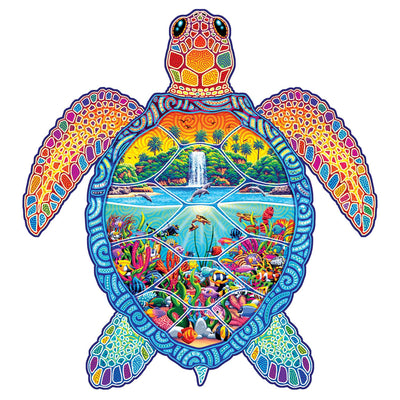 Sea Turtle | Luxury Wood Puzzle - Jumbo Size