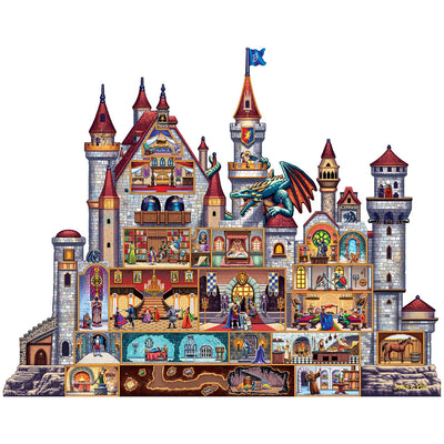Castle | Luxury Wood Puzzle - Jumbo Size