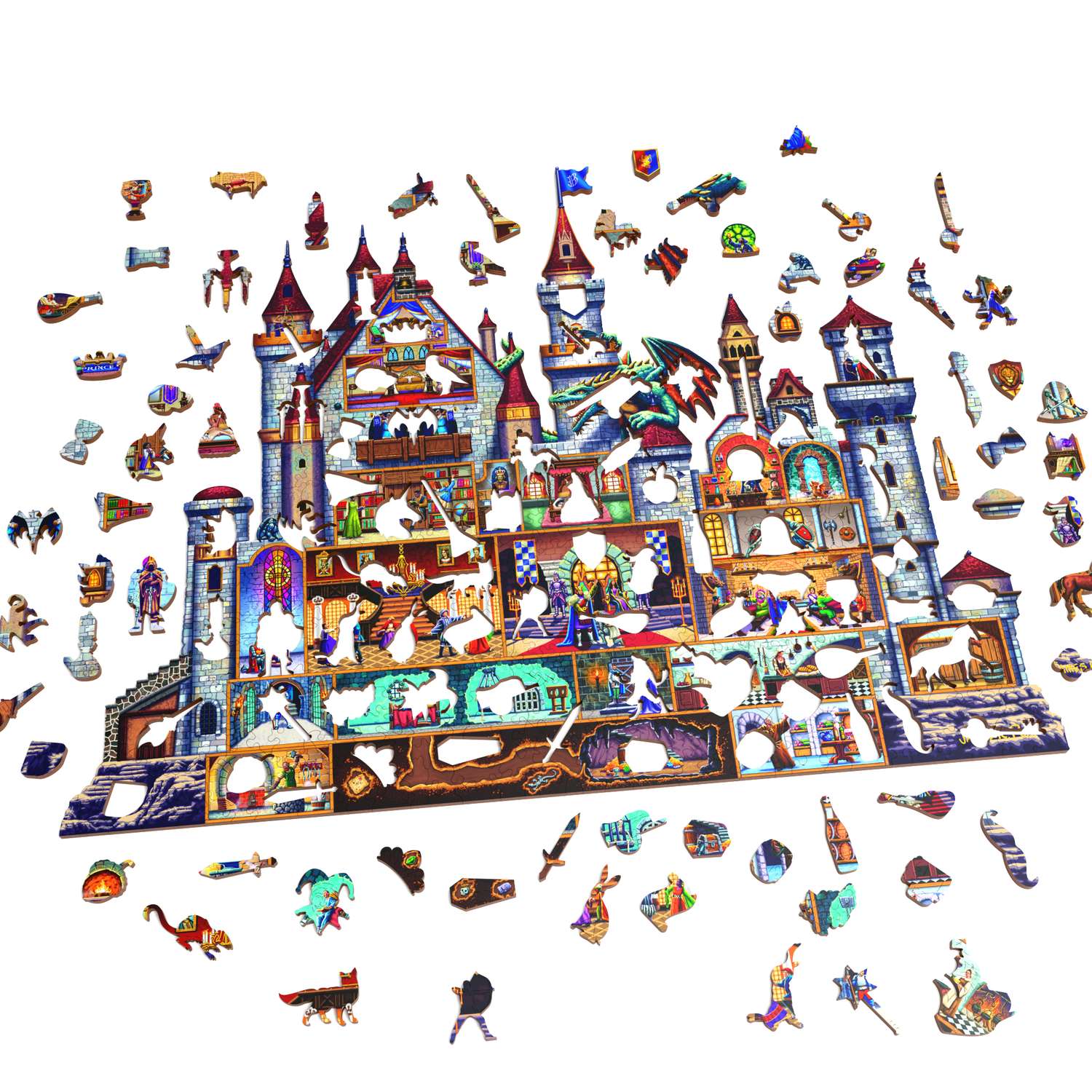 Castle | Luxury Wood Puzzle - Jumbo Size