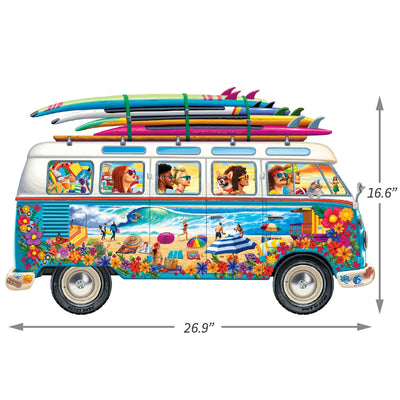 Goin' Surfin' | Luxury Wood Puzzle - Jumbo Size