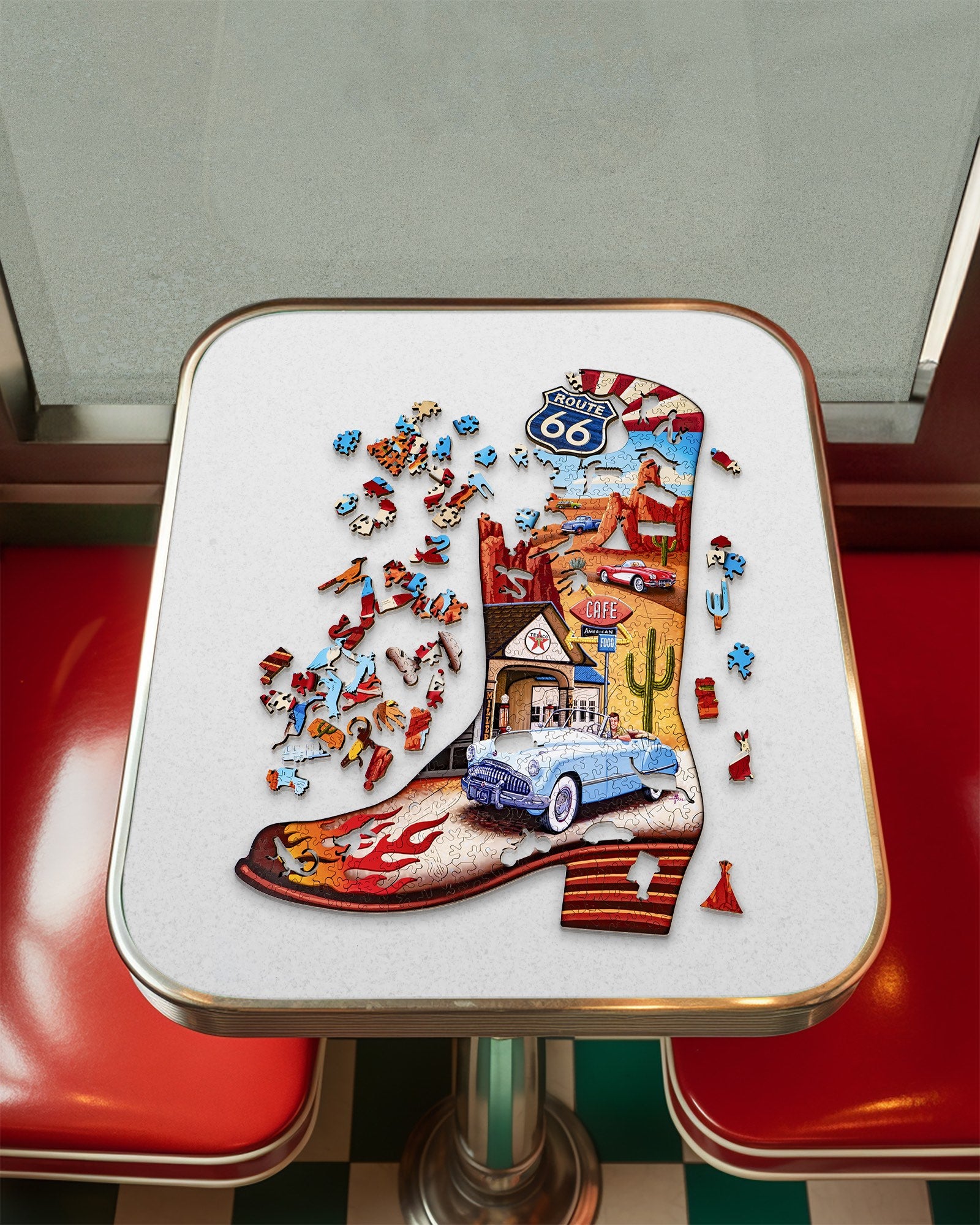 Boot 66 | Luxury Wood Puzzle - Large Size