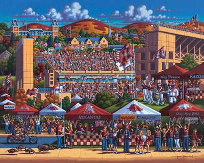 Arkansas Razorbacks - Wooden Puzzle