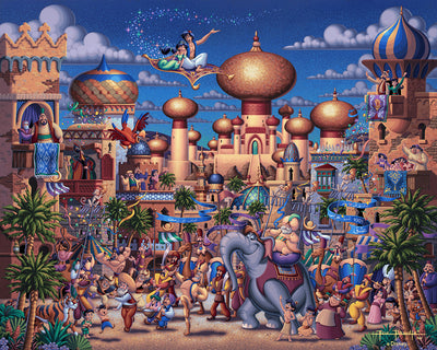 Aladdin Celebration in Agrabah – 11" x 14" Art Print