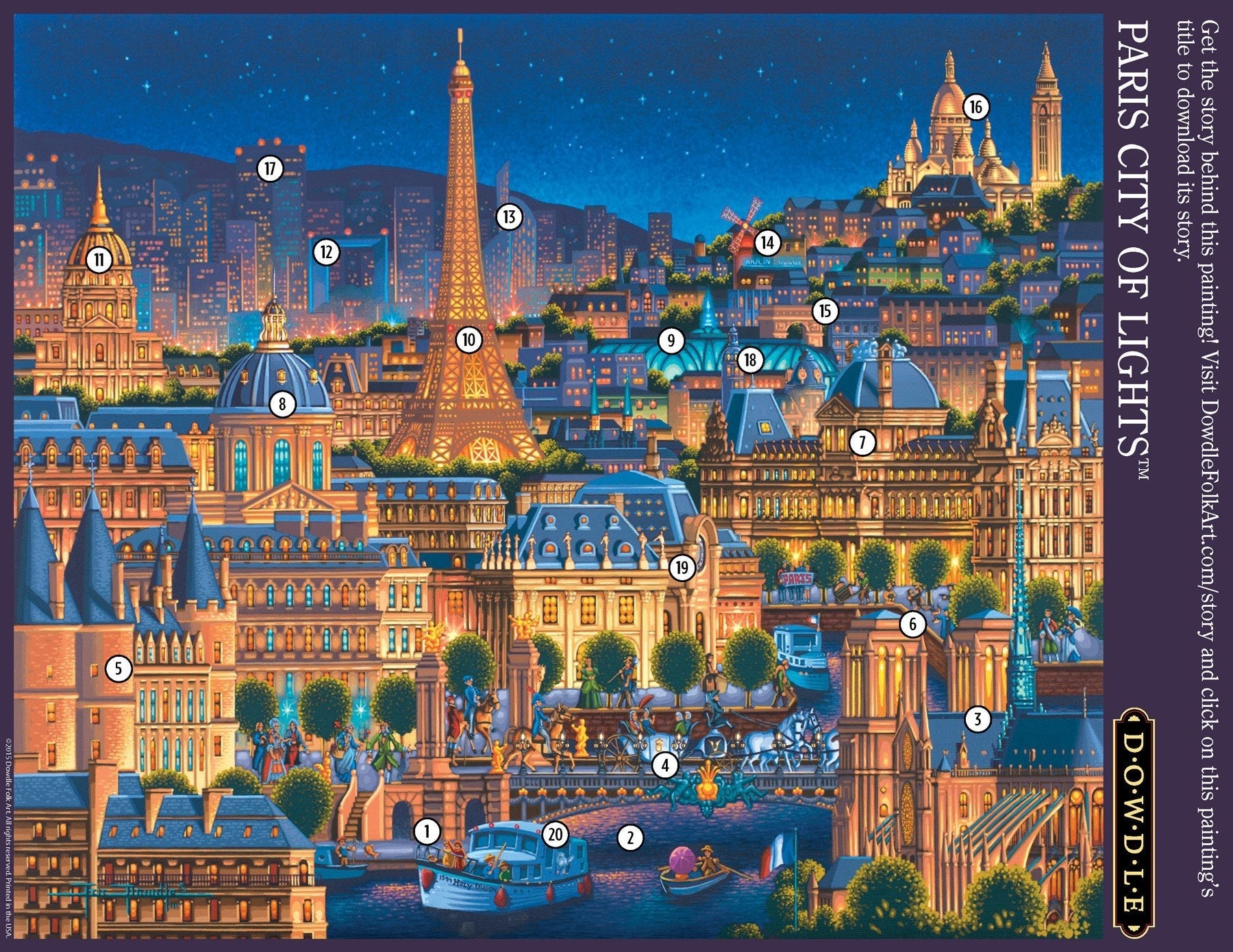 Paris City of Light - Mini Puzzle - 250 Piece
