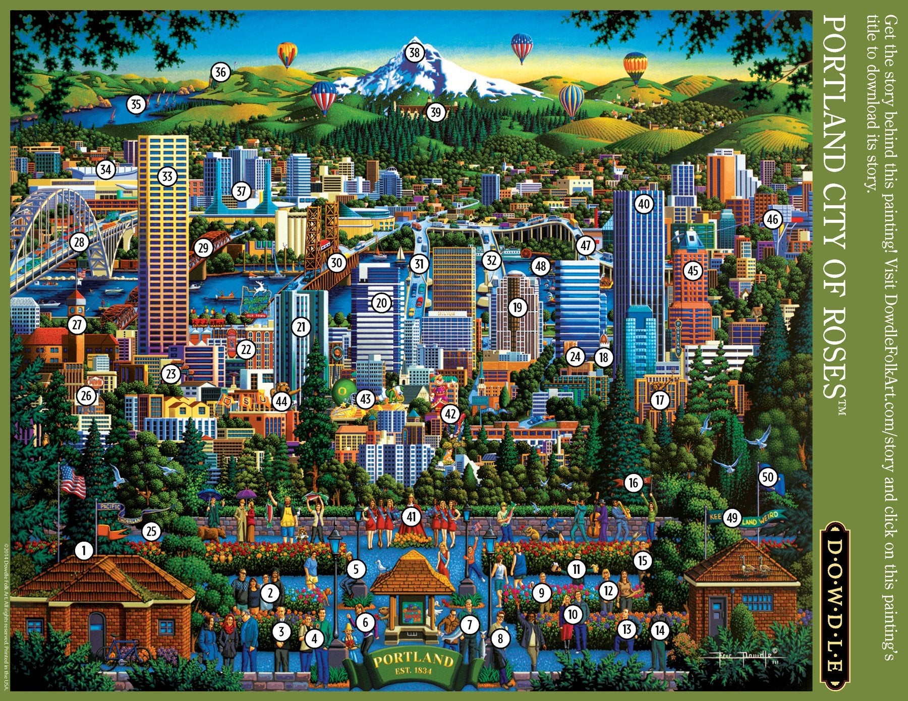 Portland City of Roses | 1000 Piece