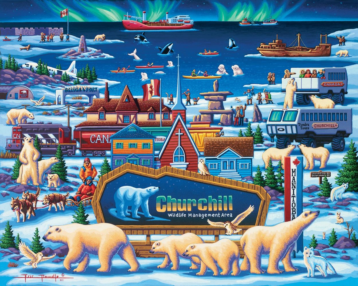 Churchill Polar Bears - Wooden Puzzle