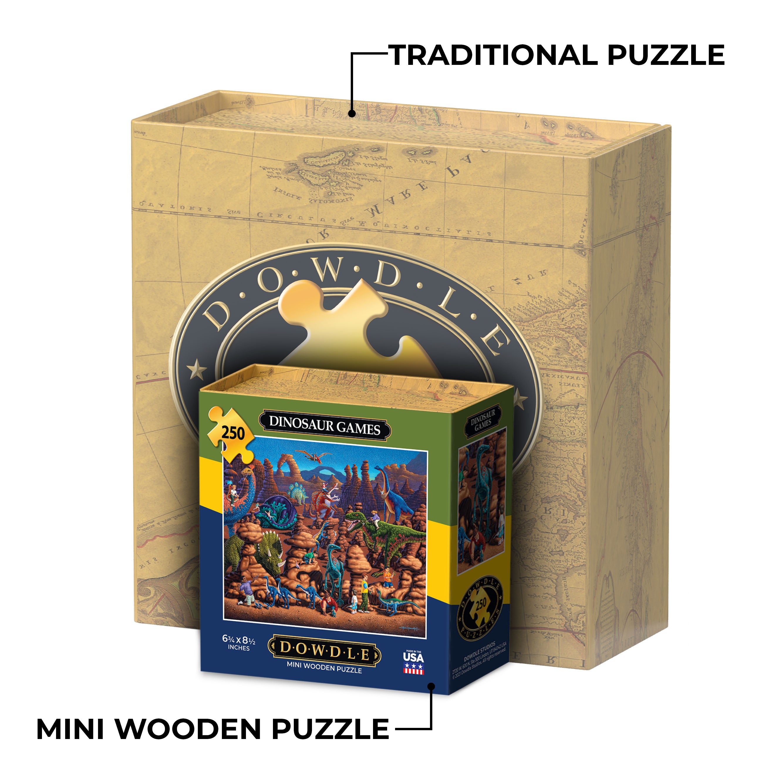 Dinosaur Games - Mini Puzzle - 250 Piece