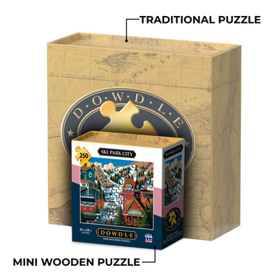 Ski Park City - Mini Puzzle - 250 Piece