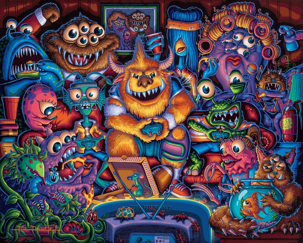Gaming Monsters - Wooden Puzzle