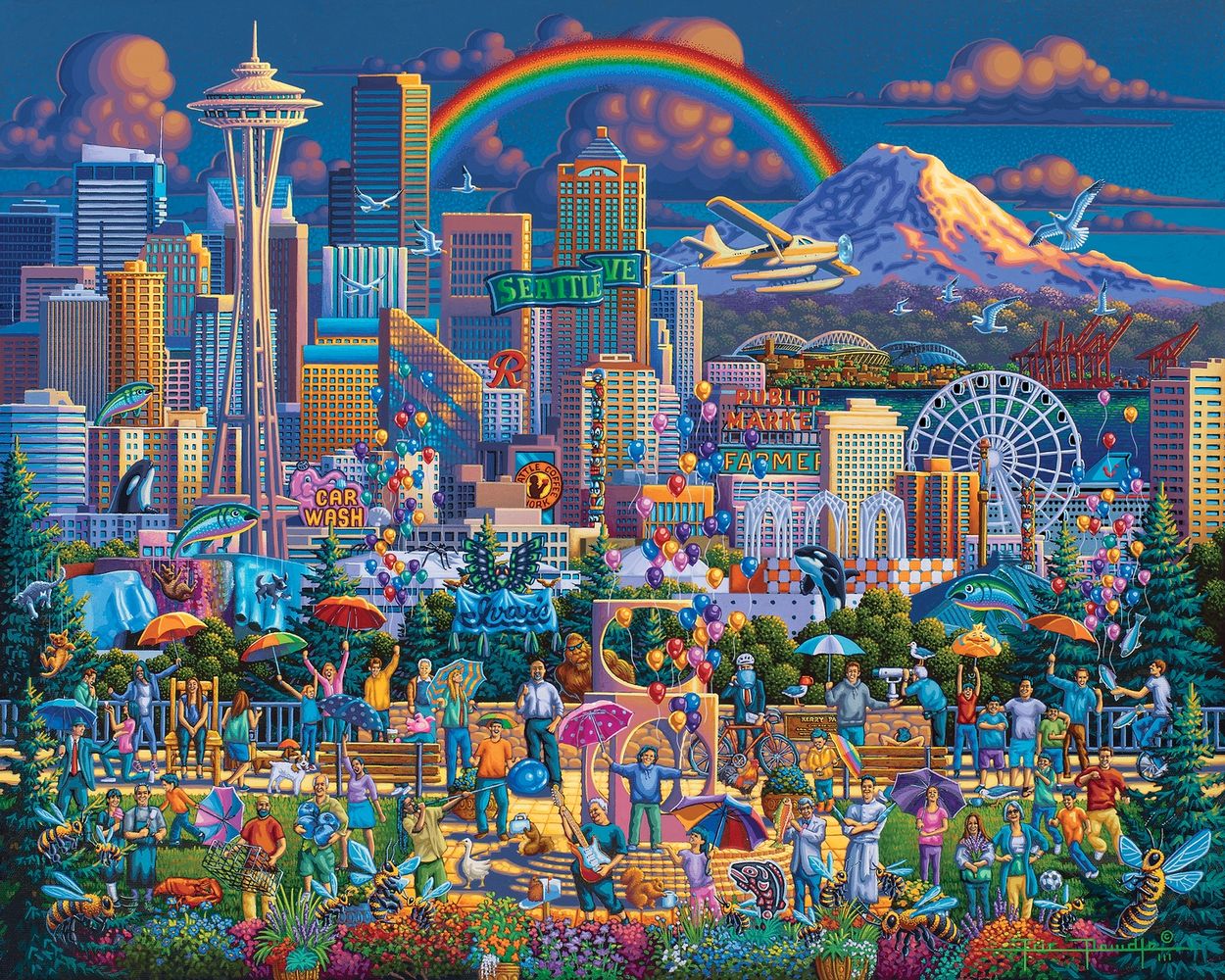 I Love Seattle - Wooden Puzzle