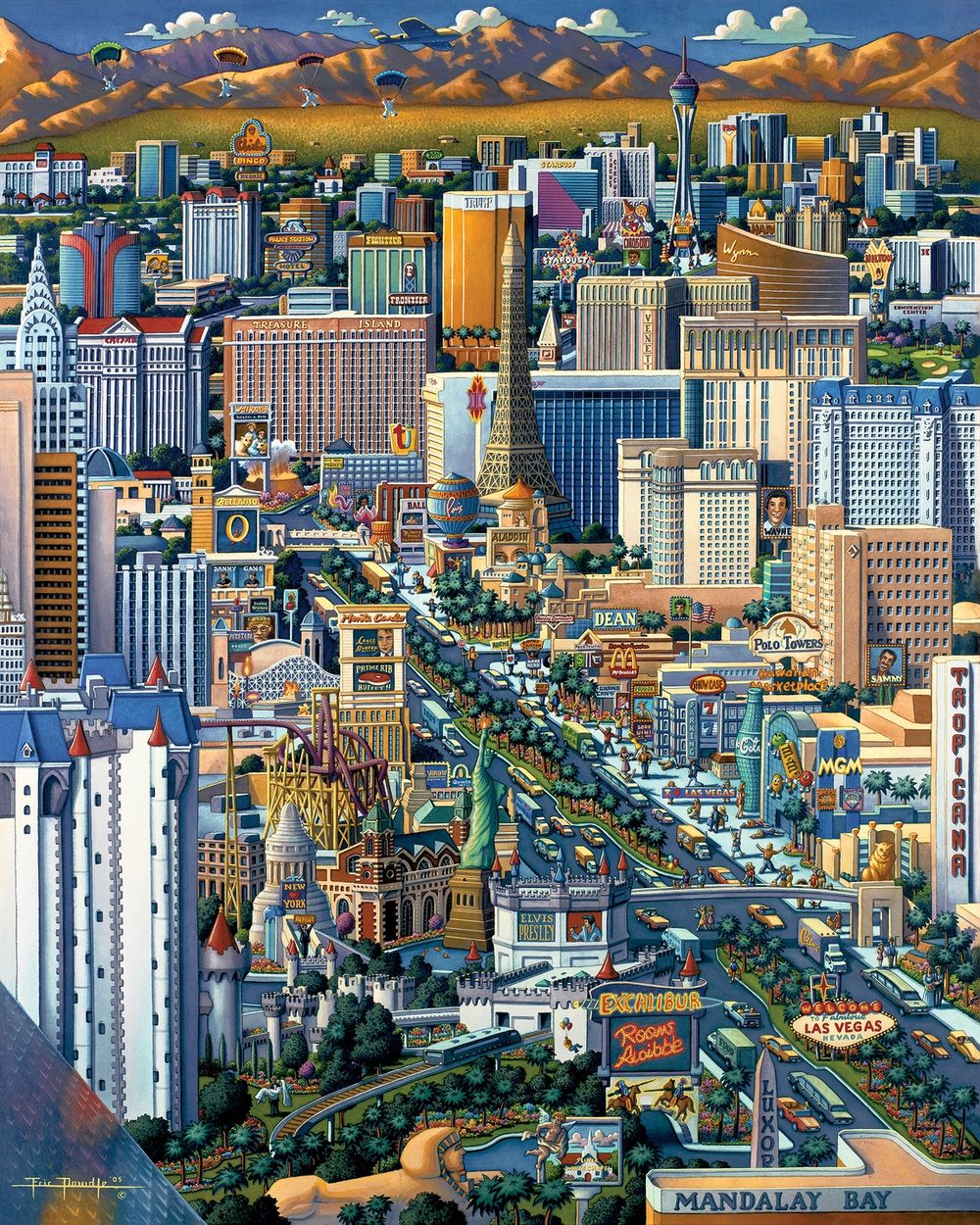 Las Vegas - Wooden Puzzle