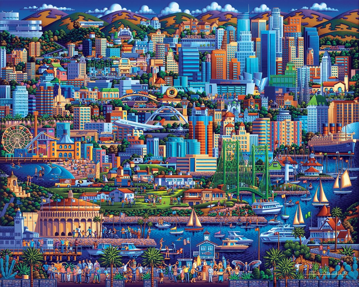 Los Angeles - Wooden Puzzle