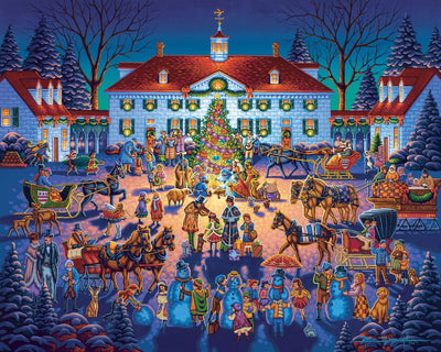 Mount Vernon Christmas - Wooden Puzzle
