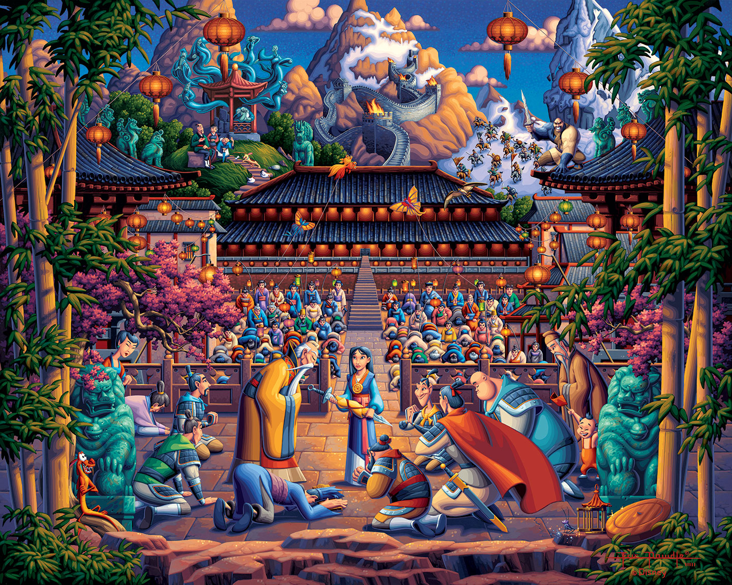 Mulan The Face in the Mirror – 11" x 14" Art Print