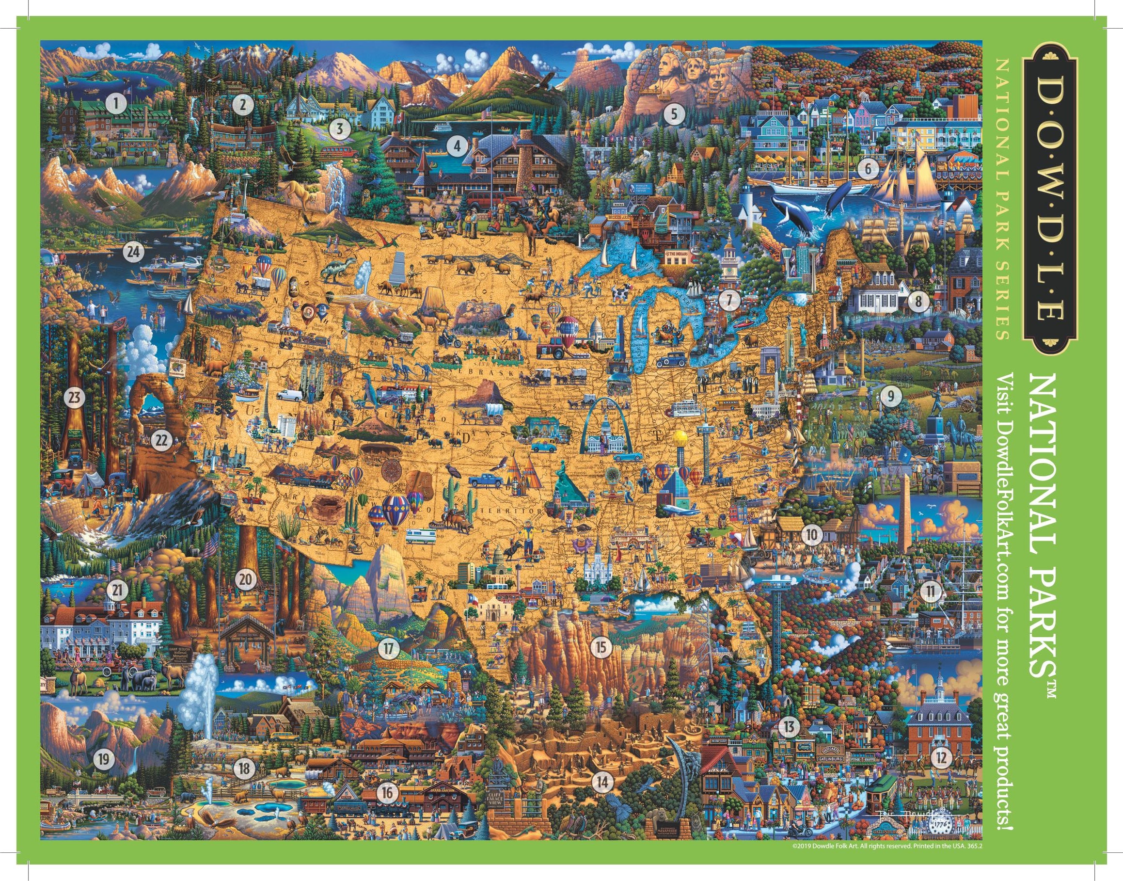 National Parks - Mini Puzzle - 250 Piece