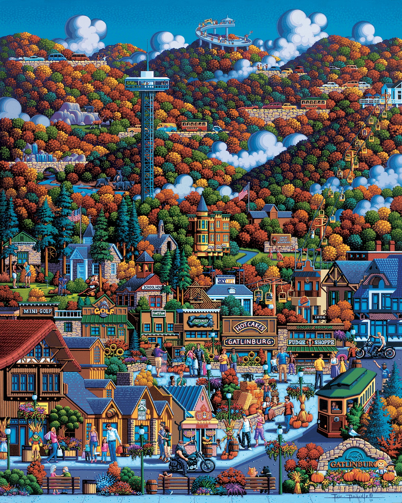 Smoky Mountains - Stratascape™ - 13"x16"