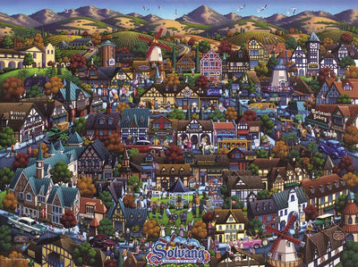 Solvang Danish Village - Mini Puzzle - 250 Piece