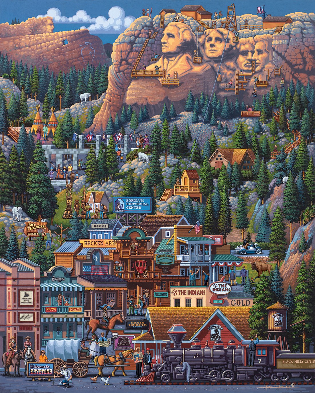 The Black Hills - Mini Puzzle - 250 Piece